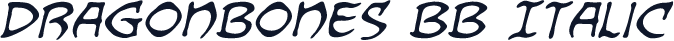 Dragonbones BB Italic