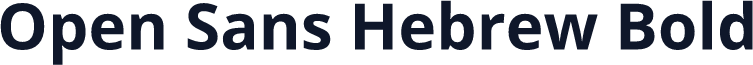 Open Sans Hebrew Bold