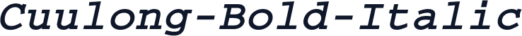 Cuulong-Bold-Italic