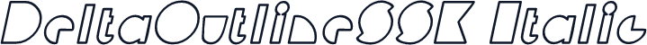 DeltaOutlineSSK Italic