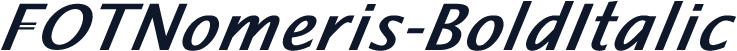 FOTNomeris-BoldItalic
