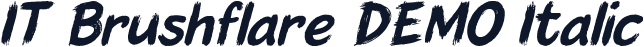 IT Brushflare DEMO Italic
