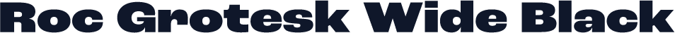 Roc Grotesk Wide Black