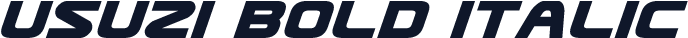 Usuzi Bold Italic