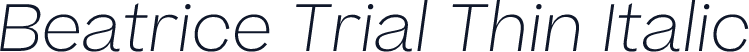 Beatrice Trial Thin Italic