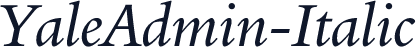 YaleAdmin-Italic