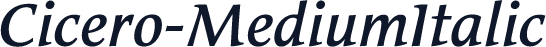 Cicero-MediumItalic
