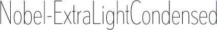Nobel-ExtraLightCondensed
