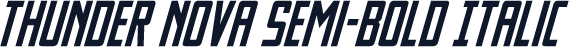 Thunder Nova Semi-Bold Italic