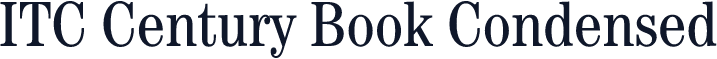 ITC Century Book Condensed