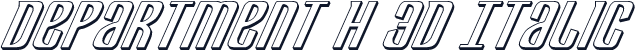 Department H 3D Italic