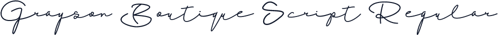 Grayson Boutique Script Regular