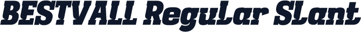 BESTVALL Regular Slant
