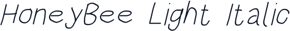 HoneyBee Light Italic