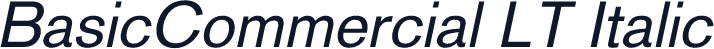 BasicCommercial LT Italic