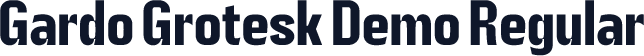 Gardo Grotesk Demo Regular