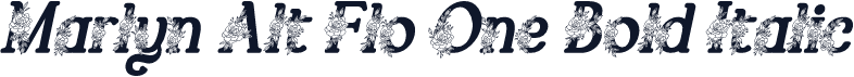 Marlyn Alt Flo One Bold Italic