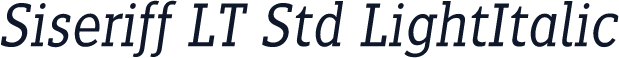 Siseriff LT Std LightItalic