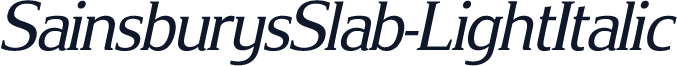 SainsburysSlab-LightItalic