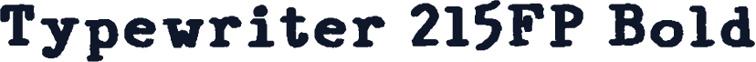 Typewriter 215FP Bold