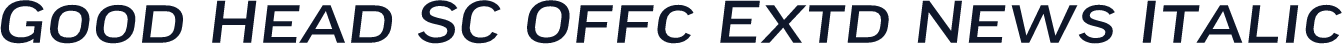 Good Head SC Offc Extd News Italic