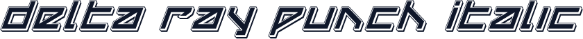 Delta Ray Punch Italic