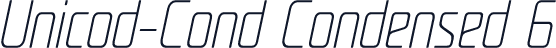 Unicod-Cond Condensed 6