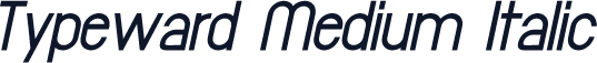 Typeward Medium Italic