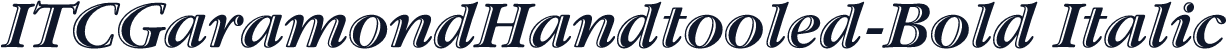 ITCGaramondHandtooled-Bold Italic