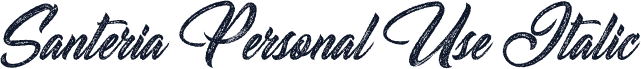 Santeria Personal Use Italic