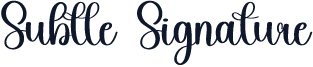 Subtle Signature