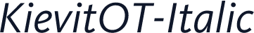 KievitOT-Italic
