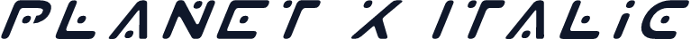 Planet X Italic