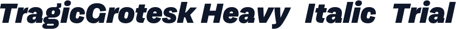 TragicGrotesk Heavy-Italic-Trial