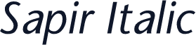 Sapir Italic