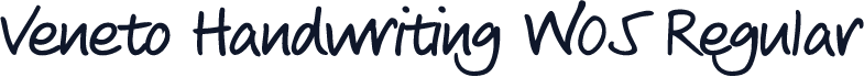 Veneto Handwriting W05 Regular