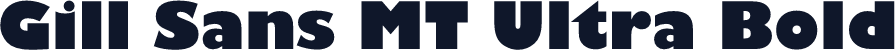 Gill Sans MT Ultra Bold
