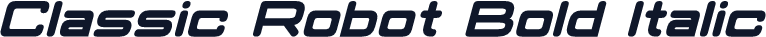 Classic Robot Bold Italic