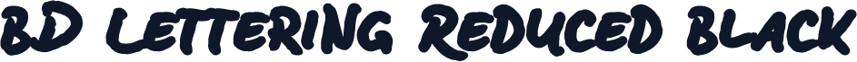 BD Lettering Reduced Black