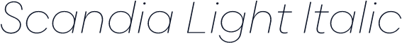 Scandia Light Italic