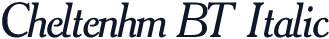 Cheltenhm BT Italic