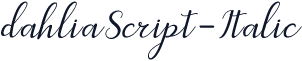 dahliaScript-Italic