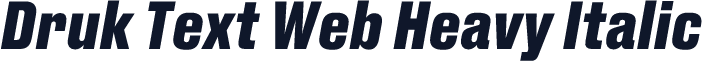 Druk Text Web Heavy Italic