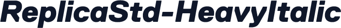 ReplicaStd-HeavyItalic