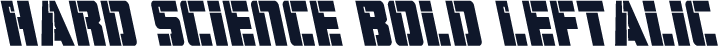 Hard Science Bold Leftalic