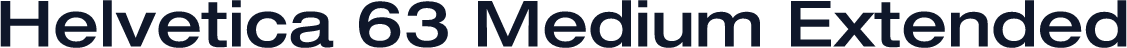 Helvetica 63 Medium Extended