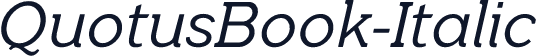 QuotusBook-Italic