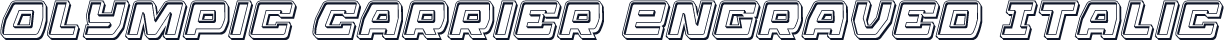 Olympic Carrier Engraved Italic
