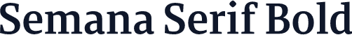 Semana Serif Bold
