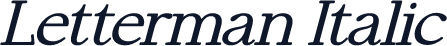 Letterman Italic